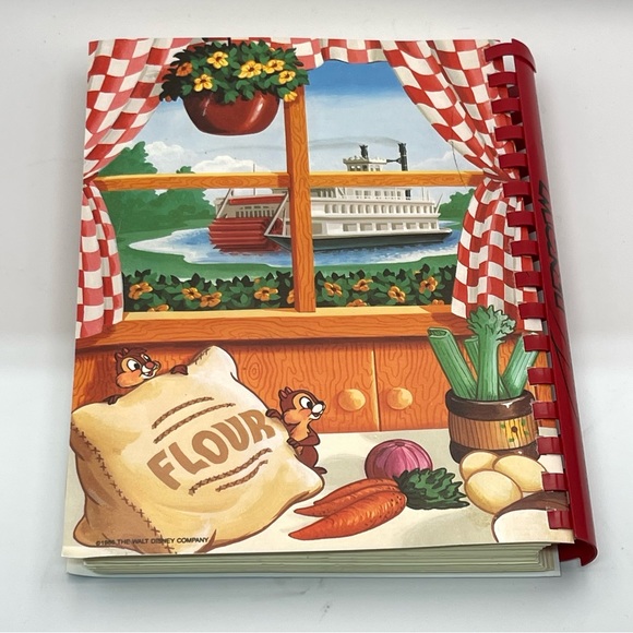 Vintage 1986 Disney Cooking With Mickey Spiral Cookbook Walt Disney World - Picture 6 of 8